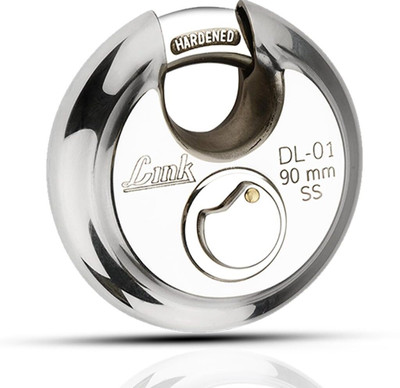 LINK LOCK Link Disc Lock 90mm Padlock Padlock(Silver)