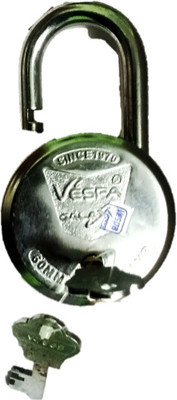 Loki 60 MM LOCK 1 PC'S, 4 KEYS Padlock Padlock(Silver)