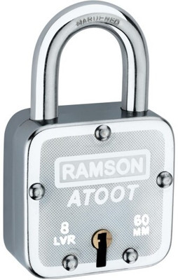 Ramson Atoot 60mm With 3 Keys Padlock Padlock(Silver)