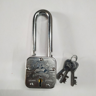 Royal commando royal 8 lvrs 60 mm atoot Padlock(Silver)