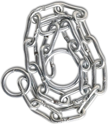 B K Jagan and Co Iron Metal Lock Chain-6 FT. Chain Lock(Silver)