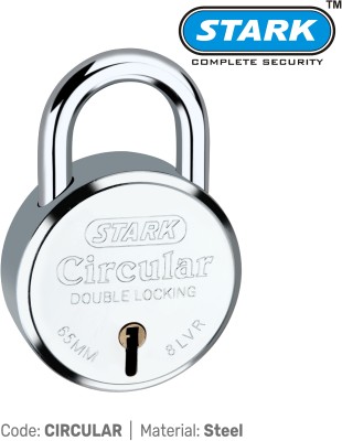 stark 65 Mm Circular Pad Lock Padlock(Silver)