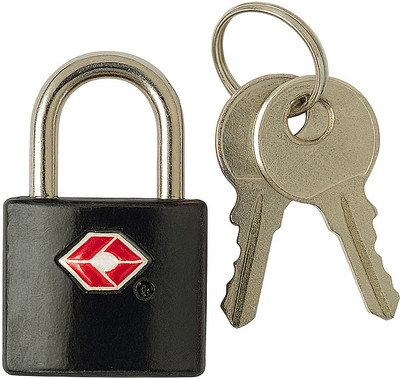 QUIRA TSA-Approved Travel Lock with 2 Keys, Metal Security Padlock Combination Lock(Black)