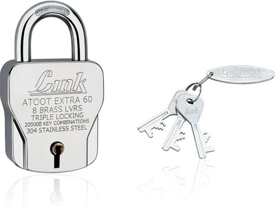 LINK LOCK Link® Atoot Extra 60mm Lock | Triple Locking Mechanism Lock(Red)