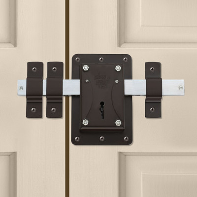 PLUS POINT Dus (10) Chal with 3 Key,10 Lever, Operate from both side with Brown Finish Lock(Brown)