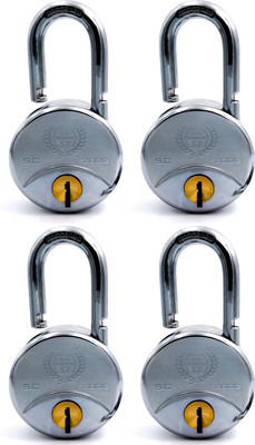 HARRISON H-0374 Iron Four Lever Center Shutter Lock Set 749 Padlock(Brown)