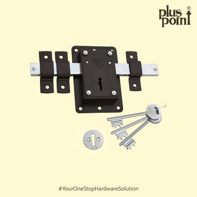 PLUS POINT Dus (10) Chal with 3 Key,10 Lever, Operate from both side with Brown Finish Lock(Brown)