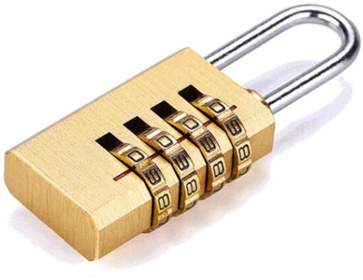 JGG Jain Gift Gallery 4 digit lock number lock Combination Lock(Gold)