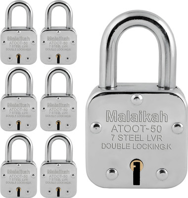 Malaikah Atoot 50 mm Pk 7 Padlock(Silver)