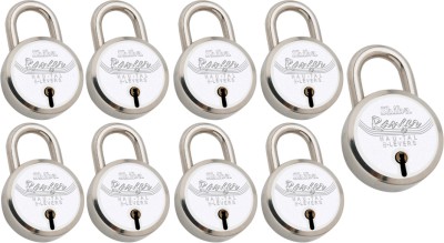 Shiba Ranger 40mm Round Padlock Pack Of 9 Padlock(Silver)