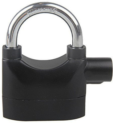 ZARRY Anti Theft Burglar Pad Lock Alarm_01 Lock(Black)