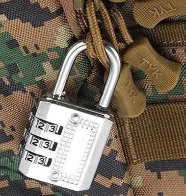 Sindhia 3 Digit Dial Combination Password Code Number Padlock(Multicolor)