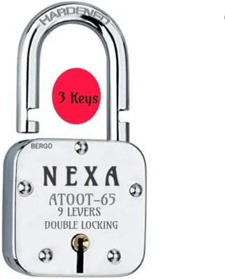 Bergo Atoot 65mm Double Locking Padlock(Silver)