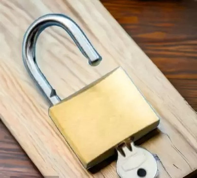 ATC Export Quality Heavy Duty Padlock 38mm with 3 keys Padlock(Brass)