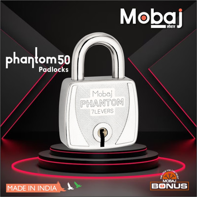 Mobaj Phantom 50mm With 3 Keys Padlock(Silver)