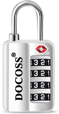 DOCOSS 116 Metal TSA Locks for Luggage,Number Lock For Bag,Small lock For Travel Combination Lock(Silver)
