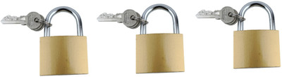 ALYRATOOLS 3-piece Mini Padlock Set-106.F Lock(Gold)