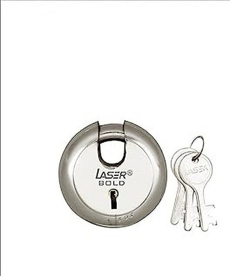 LASER Bold 75mm Padlock(Silver)