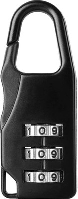 JGG Jain Gift Gallery Portable Luggage Lock 3 Digit Code Number Padlock Lock(Multicolor)