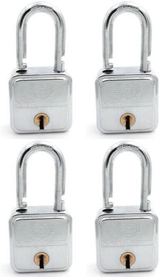 HARRISON H-0374 Iron Four Lever Center Shutter Lock Set 705 Padlock(Brown)