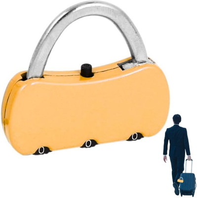DRUMSTONE 3-Digit Combination Luggage Lock – Travel Padlock Gift for Suitcases Padlock(Multicolor)