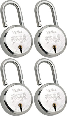 Shiba Intro 75mm Round Padlock Pack Of 4 Padlock(Silver)