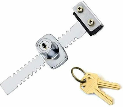 Shyam Sarowar 1 Piece Sliding Glass Lock_34 Lock(Silver)