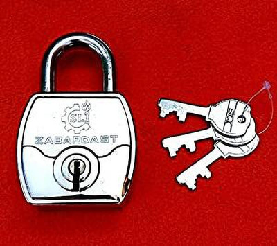 Lapfuture SL ZABARDAST Make in India Aligarh 67MM Double Locking 9 LEVERS (with 3 Keys) Padlock(Silver)