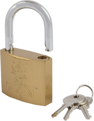 Se7en Heavy Duty Pad Lock 63mm Padlock with 3 Keys Padlock(Gold)