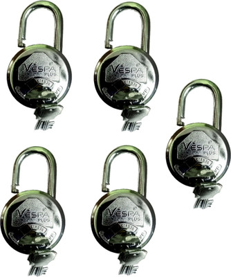 Loki 75 MM 5 PCs 15 KEYs Padlock(Red)