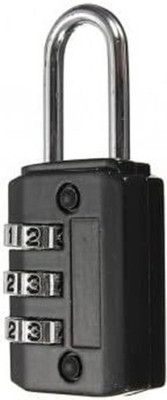 Justakeit 3 Digit Number Locks for Luggage Bag Travelling Password Locks Combination Lock(Black)
