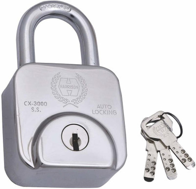 HARRISON Eleven Pins and 60MM body PadLock with 3 Keys Padlock(Silver)