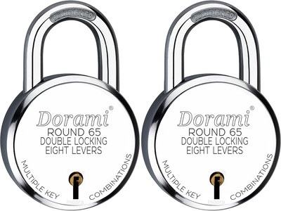 Indora Round 65mm R-65 C-2.1 Padlock(Silver)