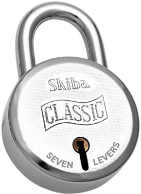 Shiba Classic 50mm Round Padlock Pack Of 1 Padlock(Silver)