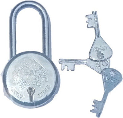 Loki MM SHACKLE QUANTITY PACKED 1 LOCK 3 KEYS Padlock(Silver)