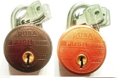 Loki 67 MM ULTRA PUSH LOCK 2 PCs LOCK 8 KEYs Padlock(Silver)