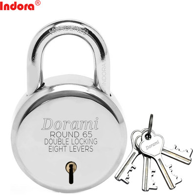 Indora Round 65mm R-65 C-2 Padlock(Silver)