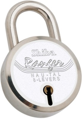 Shiba Ranger 65mm Round Padlock Pack Of 1 Padlock(Silver)