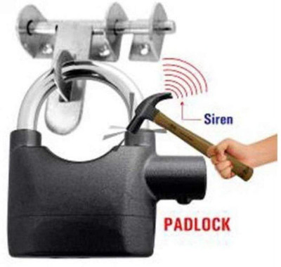 GaxQuly Anti-Theft Motion Sensor Alarm Pad Lock with 3 Keys 110 dB Siren Lock(Black)