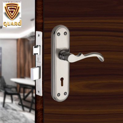S-Guard Door Lock,Heavy Duty Mortise Handle Lock with 65MM Double Stage Locking-3 Keys Lock(Silver, Black)