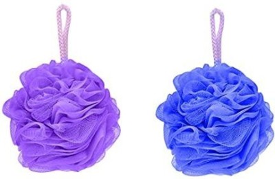 Lonekart Loofah(Pack of 2, Purple, Blue)