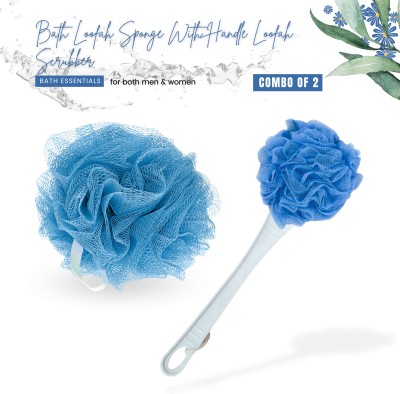 SIZI Loofah(Pack of 2, Blue)