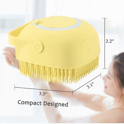 ks trade New Silicone Bath Brush with in-built Liquid DispenserRBrushx1.273