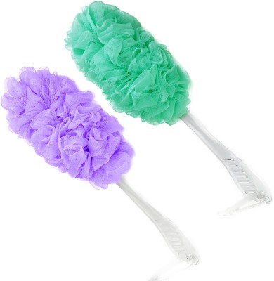 CareDone Loofah(Pack of 2, Green, Purple)