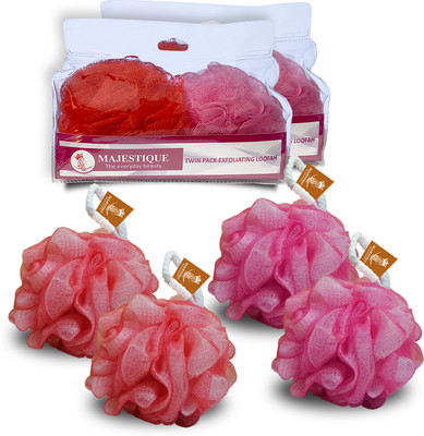 MAJESTIQUE Loofah(Pack of 2, Multicolor)