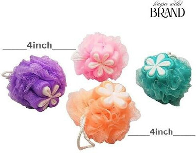 KRUPANIDHI Loofah(Pack of 4, Multicolor)