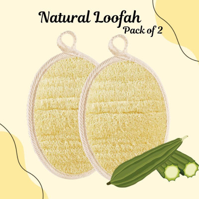 Kiyoa Collection Loofah(Pack of 2, Beige)
