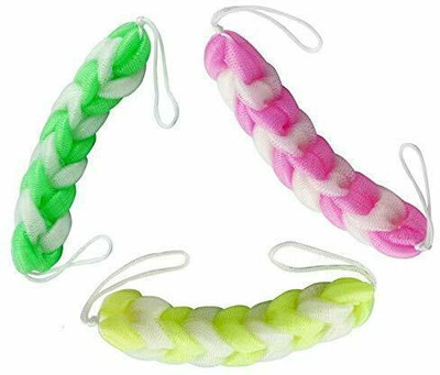Aura creation Loofah(Pack of 3, Multicolor)