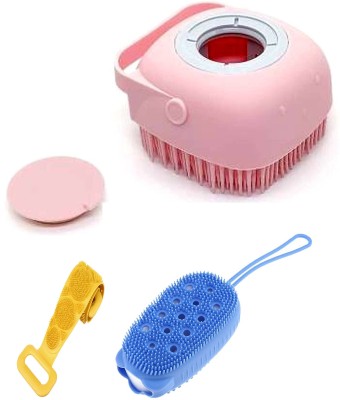 EIGHTEEN ENTERPRISE Combo of Body Scrubber, Bath Brush And Bubble Bath Brush 116