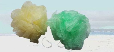 MS JOY COLLECTION Loofah(Pack of 2, Yellow, Green)